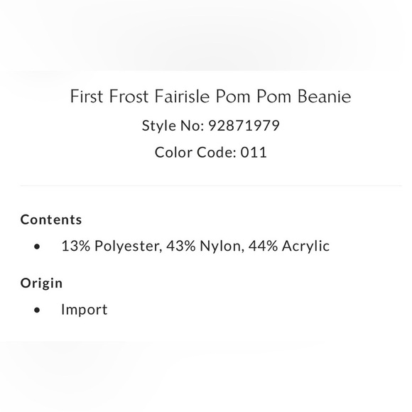 Free People First Frost Fairisle Pom Pom Beanie NEW main image 7